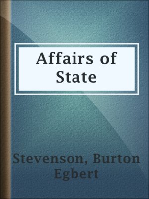cover image of Affairs of State